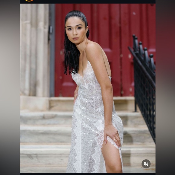 ZARA SEQUIN SLIP DRESS - Picture 5 of 15